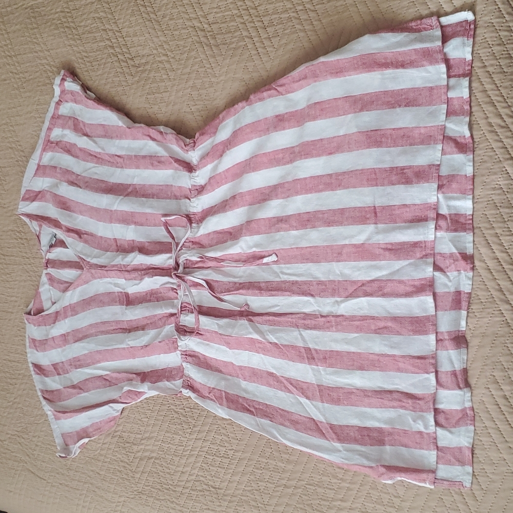 Rails striped linen dress with pockets